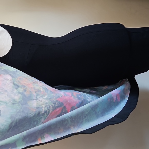 Ted Baker Reama Sheath Black Flowered Butterfly Front Mini Dress Size 0 - Picture 7 of 17